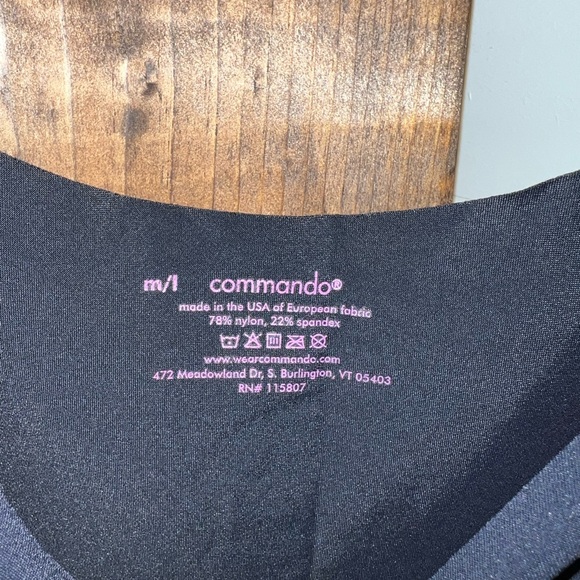 Commando Classic Mini Cami Slip Dress Black L/XL - Picture 2 of 4